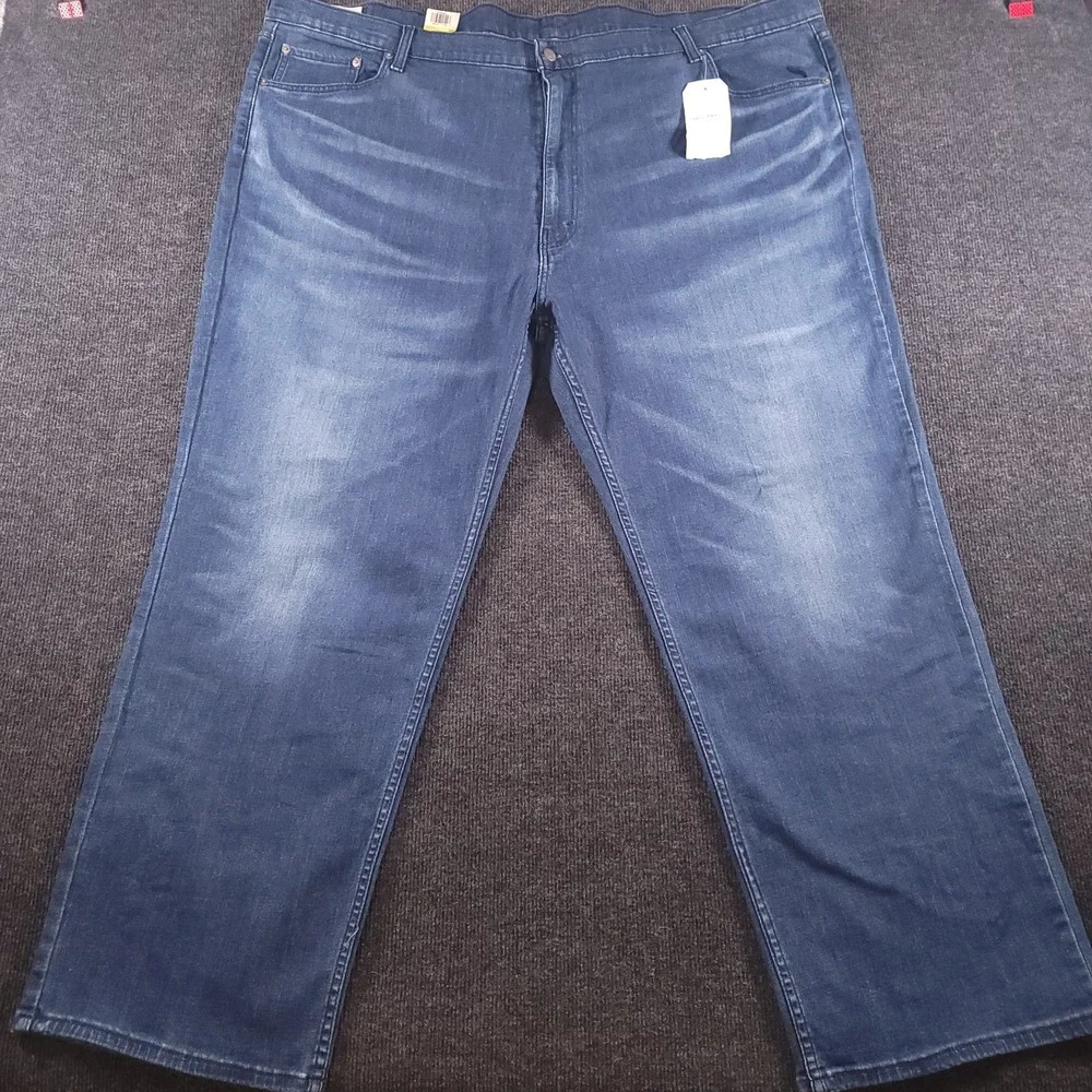 Levi's Men 559 Relaxed Straight Jeans 52x32 Blue Stretch Big Tall‎ NWT